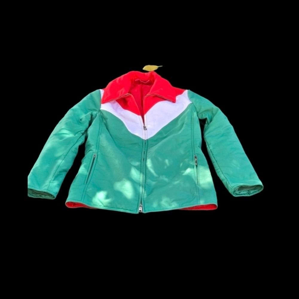 Bogner Women Jacket in Green, Red, and White